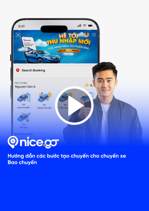 Video hướng dẫn cách đặt chuyến trên NiceGo