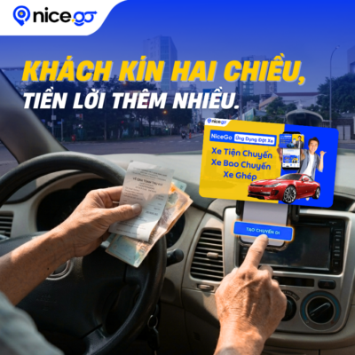 Ứng dụng NiceGo giúp tài xế tăng thu nhập nhờ ghép khách đi hai chiều, tối ưu chuyến xe rỗng