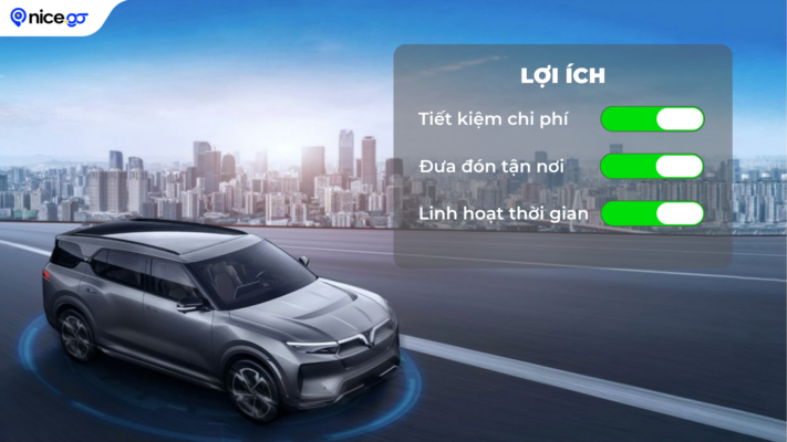 Lợi ích khi sử dụng các loại xe ghép tại NiceGo giúp tiết kiệm chi phí và linh hoạt thời gian.